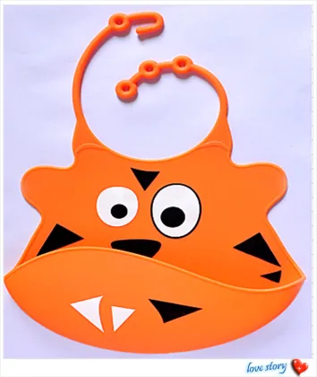 hot sale waterproof silicone Ted Bear Baby Bib