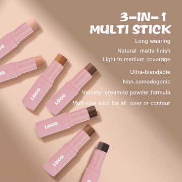 Private Label Water Proof Conceal and Contour Makeup Stick with Natural Shine Free Finish