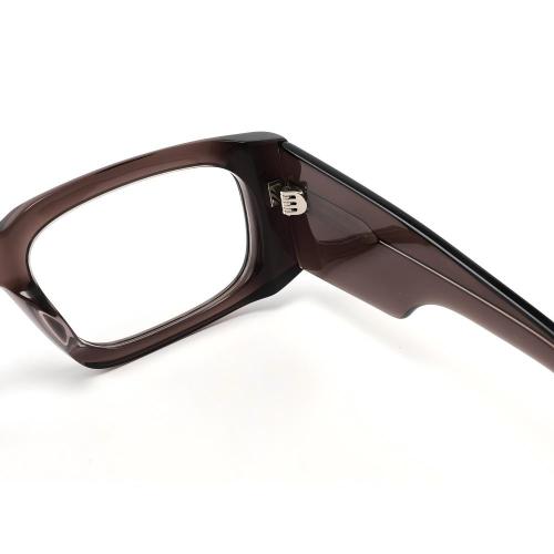Mellume Wide-Temple Chunky Rectangle Acetate Optical Glasses