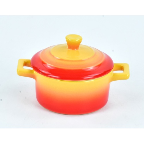 High Quality Yellow Soup Pot Small with Lid