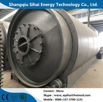 Waste tire extracting to fuel oil machine