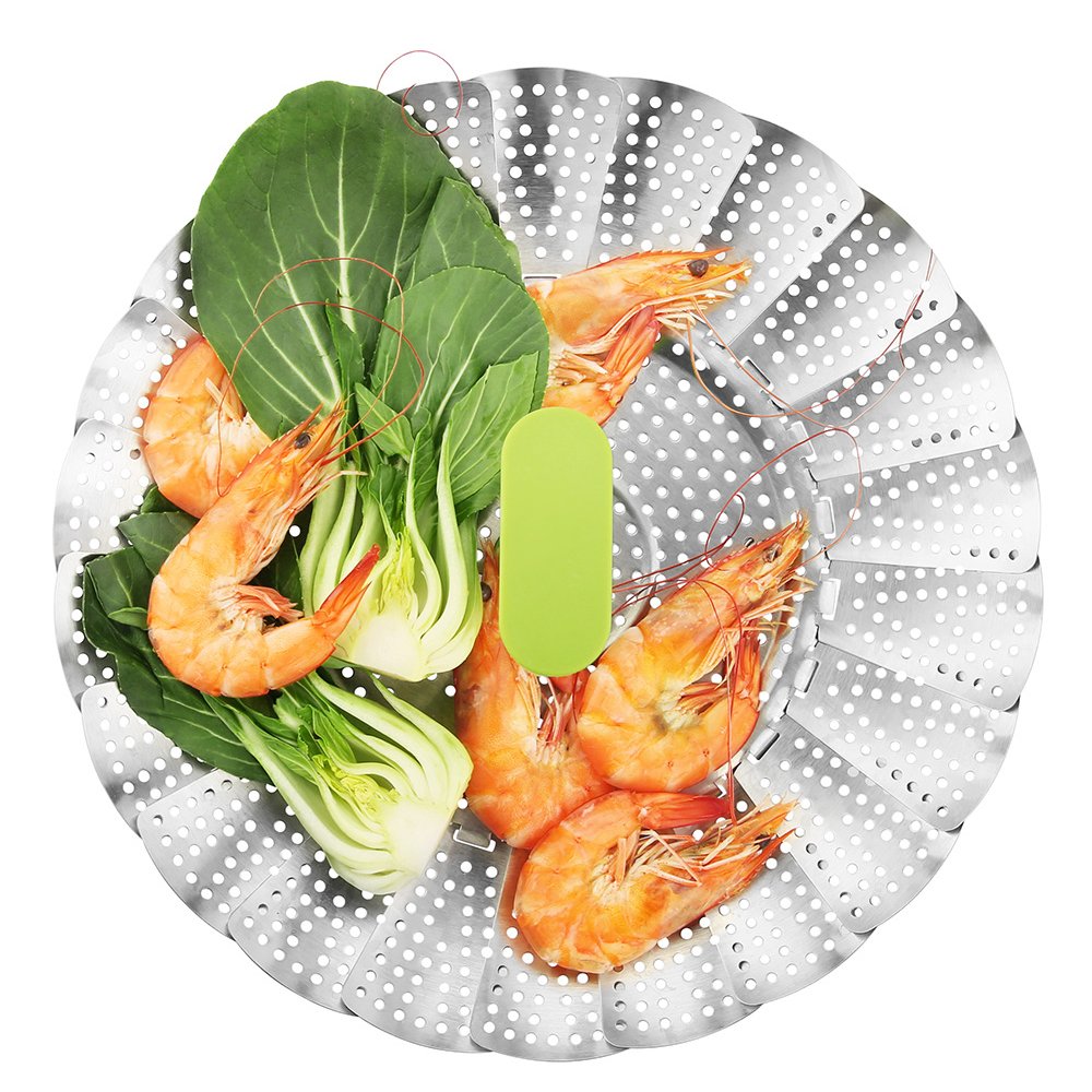 Stainless Steel Vegetable Steamer Basket With PP Handle
