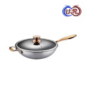 Titanium Dragon Gold Plated Stainless Steel Wok Set