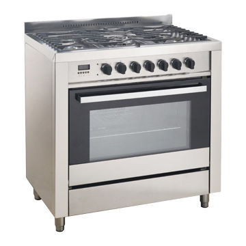 Electric oven and built-in stainless steel panel