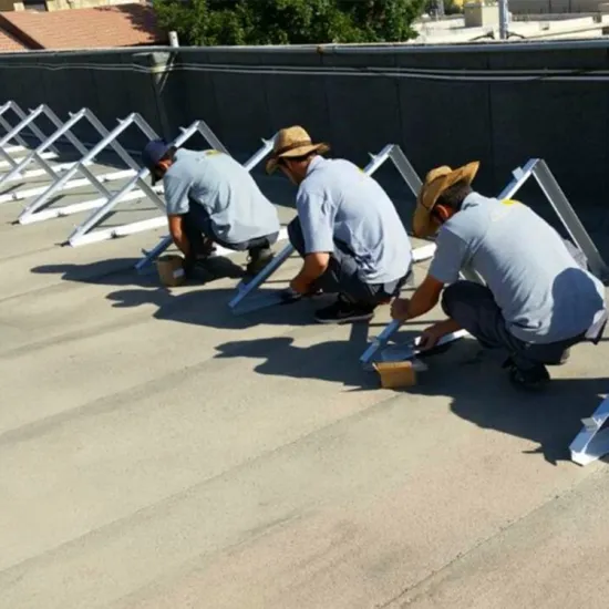 Simple Installation: Solar Panel Triangle Brackets for Flat Roof Mounting Systems
