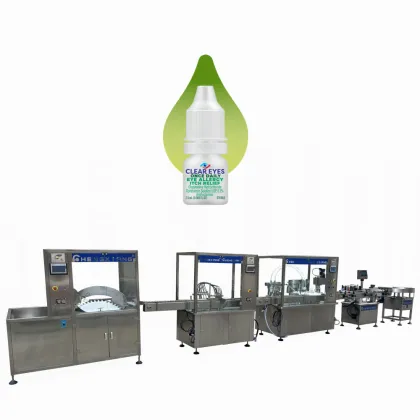 Shanghai Factory Blink Eye Drops 10/15/30ml Bottle Filling and Capping Machine