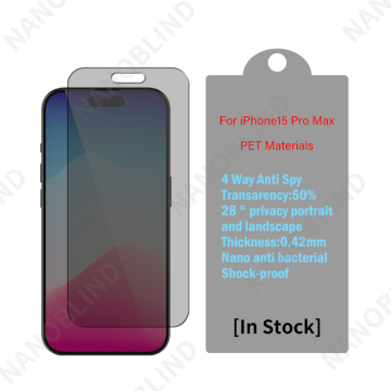 iPhone 15 Privacy Screen Protector - 360 Degree Anti-Spy PET