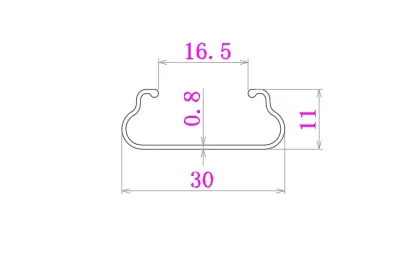 Film Greenhouse Aluminum Lock Channel
