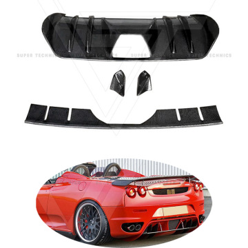 HM-Stil Kohlefaser Heckdiffusor für Ferrari F430 2005-2009