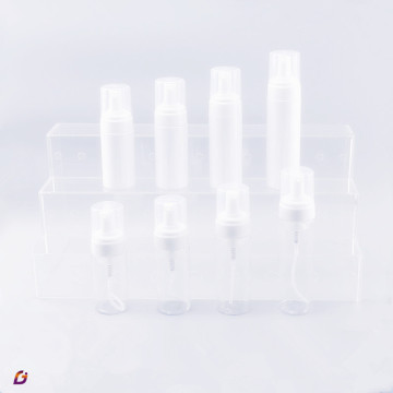 Transparante plastic schuimende fles met pomp - 150 ml, 200 ml, 250 ml