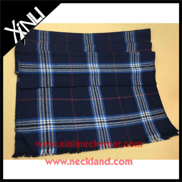 High Quality Plaid Pattern Winter Fashion Manufacturer Wool Check Scarf