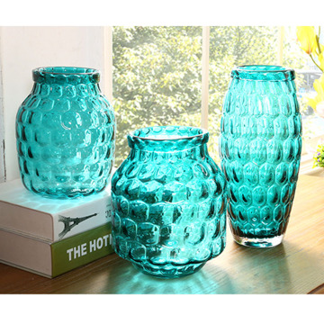 Factory Wholesale Modern Simple Geometry Shape Glass Vase for Home Decor and Weddings