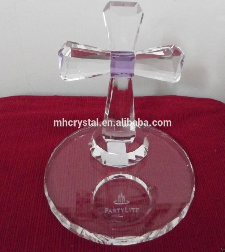 Crystal Cross Tealight Candle Holder MH-15030