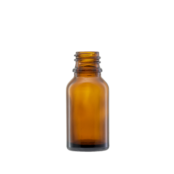 15 ml Amber Glass Boston Round Dropper Bottle With 18/410 Neck