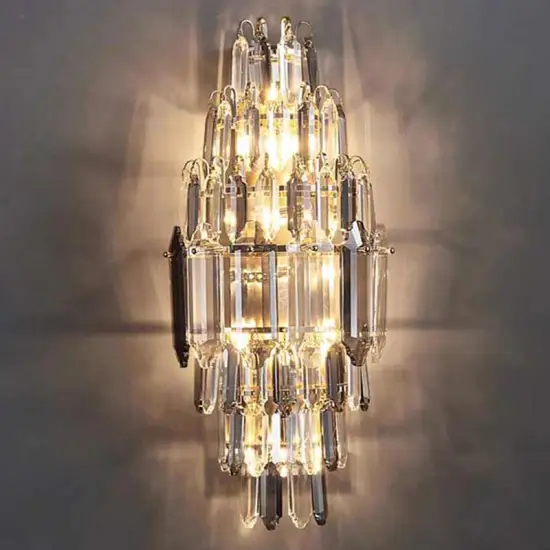 LED Crystal Lamp: Enhancing Your TV Background and Bedroom Décor with Elegant Wall Lighting