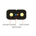 Fiber optic drop cable indoor 2 fibers SM G657A1 GJXFH-2B6a1 LSZH