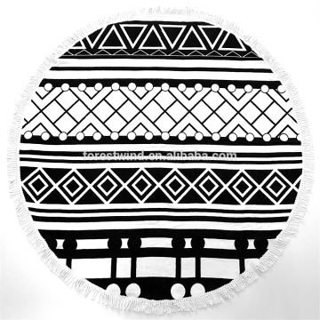 Colorful Printed Round Beach Towel