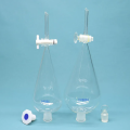 Clear Glass Pear Shape Separatory Funnel 500ml