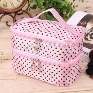 Travel Toiletry Beauty Cosmetic Bag Double Makeup Bag Large Capacity Handbag