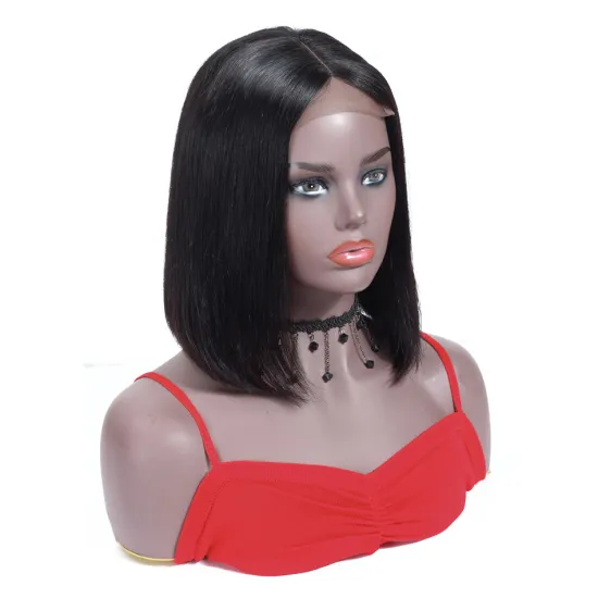 Bob Lace Front Human Hair Wig For Black Women Yeswigs Brazilian Straight Hair Short 8 10 Inch Closure Lace Bob Wigs 150% Density