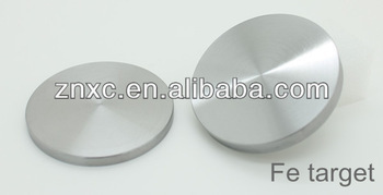 Pure Fe sputtering deposition High purity Fe target