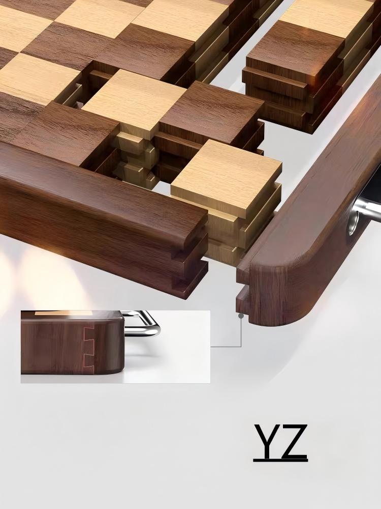 Checker Wood Cutting Board