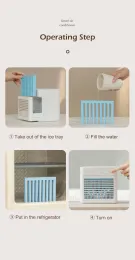 Water mist fan wireless battery room air cooler