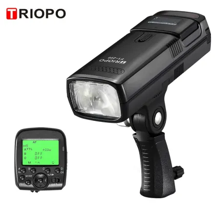 Triopo F1-200 F1-250 vs GODOX AD200 AD200pro: Outdoor Portable Photography Studio Flash with Trigger