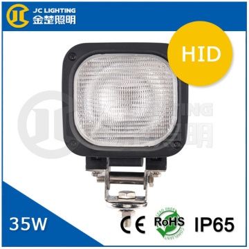 Multivolt High Performance Square 35W HID Working Light For Heavy Duty 12V 24V Flood Beam
