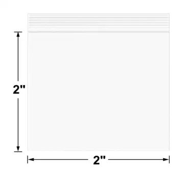 Small Clear Zip Poly Lock Bags