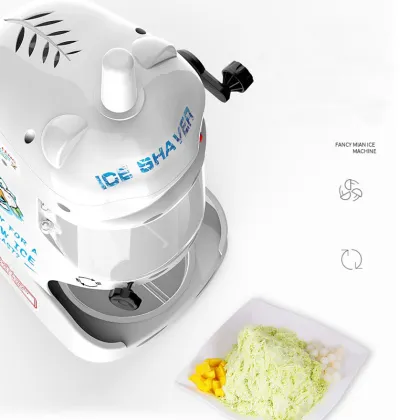 High Capacity 110V/220V Commercial Ice Crush Machine: Shaves Snow-like Ice at 80KG per Hour - Perfect for Bars, Restaurants, and Catering