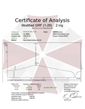 Hormone Releasing Factor Powder S′ Ermorelin Lyophilized