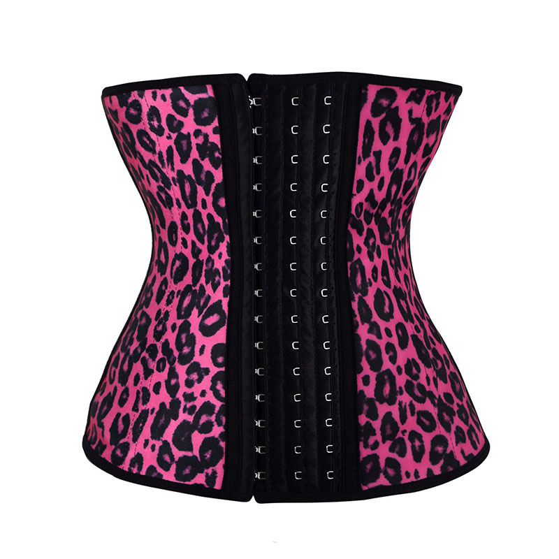 100% Latex Women Leopard Waist Trainer Shaper