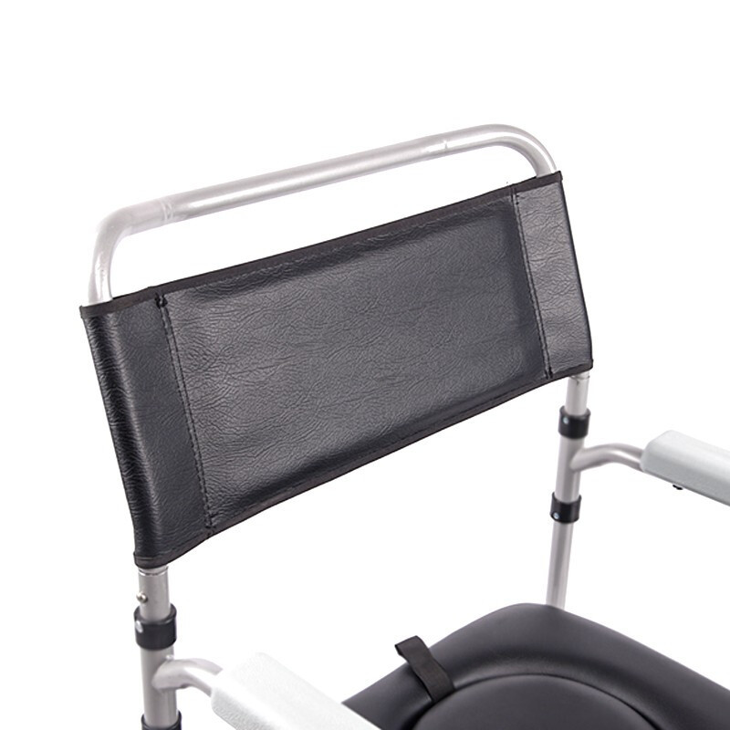 Designed for Have Difficulty in Moving Elder 350lbs Bearing Anti-slip Superior Quality Aluminium Alloy Simple Commode Chair6