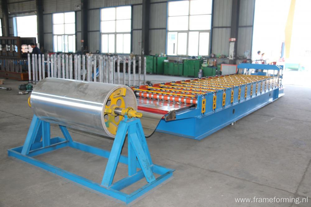 Sri Lanka model type arc glazed tile roofing roll forming machine