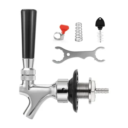 Stainless Core Kegerator Tap - No Leak, No Drip, No Stick Beer Faucet