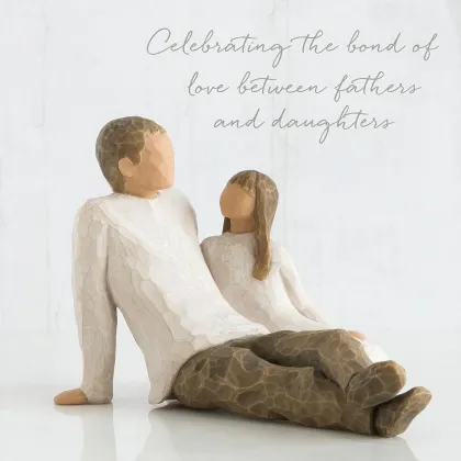 Willow Tree Father and Daughter, Celebrating the Bond of Love
