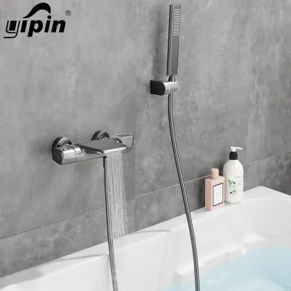 Hot Sale Thermostatic Wall Mount Bathtub and Bathroom Bathing Shower Set
