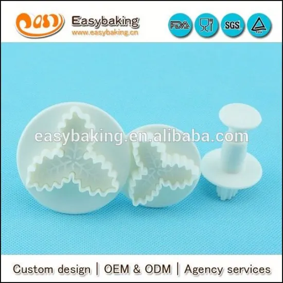 Cake Decorating Tools Holly Fondant Plunger Cutter