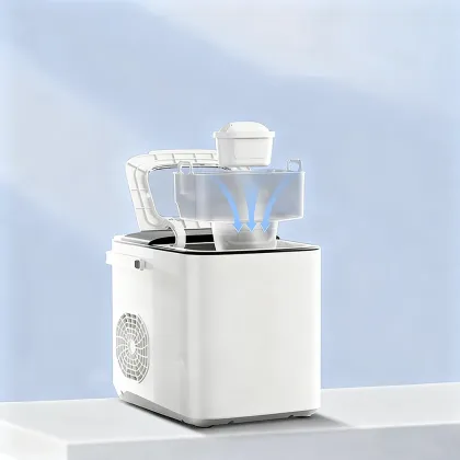White Integrated Water Purificationand lce Making Machine