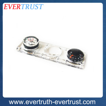promotional plastic compass with ruler