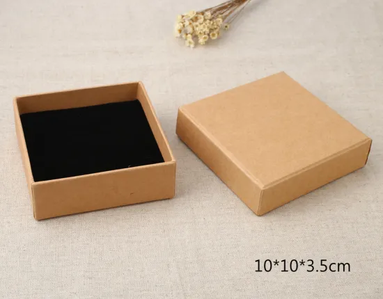 Square Brown Kraft Paper Gift Packing Box
