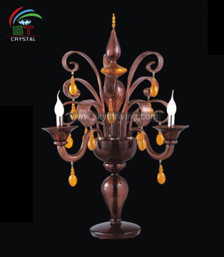 murano glass chandelier table lamp