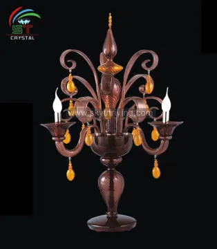 murano glass chandelier table lamp