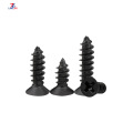 M1.2 M1.4 M1.7 Skru Pengetuk Sendiri Kepala Countersunk Hitam