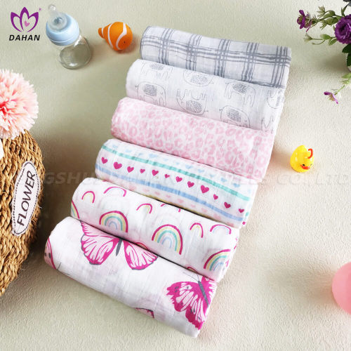 100% Cotton printing baby blanket