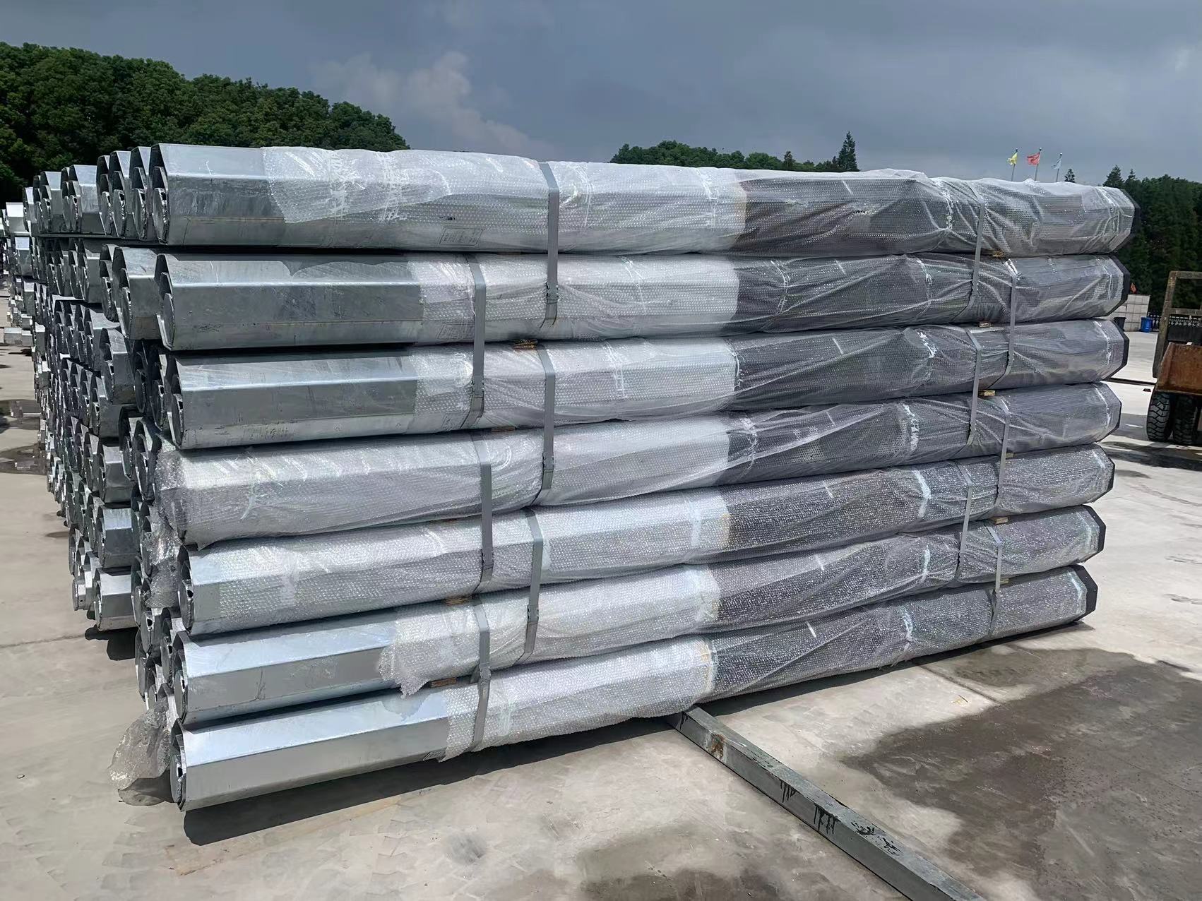 HDG steel poles