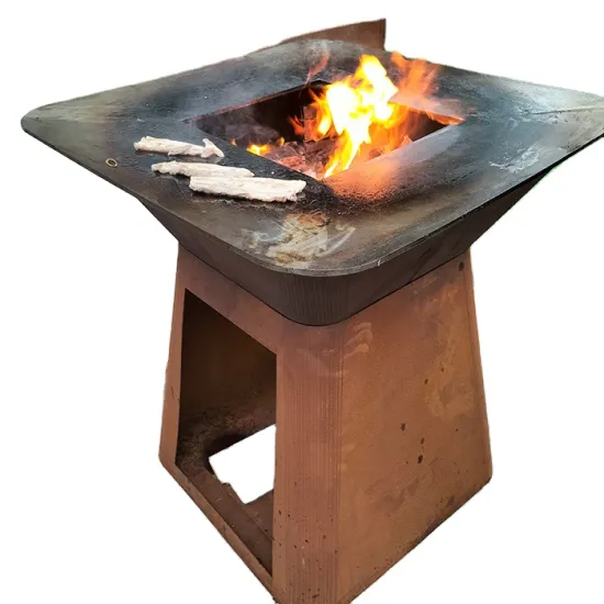 Corten Steel BBQ and Fire Pit Solutions: Outdoor Wood Charcoal Grills, Korean BBQ Restaurant Equipment, and Garden Furnishings