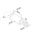 Adaptador de tubo de acero de acero inoxidable de alta calidad