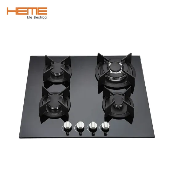 8Mm Tempered Glass 4 Burner Gas Cooker for Home (LPG/NG)